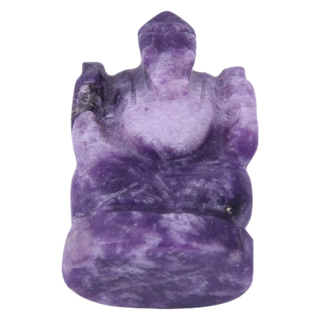 Krishna Impex Semi Precious Stone Amethyst Crystal Ganesha view 2