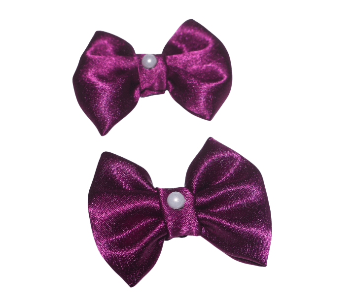 Hair Bows For Women, Bow Clips For Women - Barette Hair Clip - Luxury Silky Satin Hair Bow Clips view 2