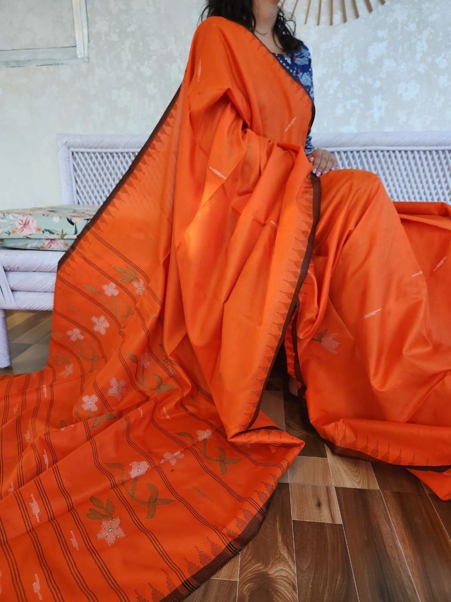 Moinrangphee Silk Saree (Russian Silk) view 2