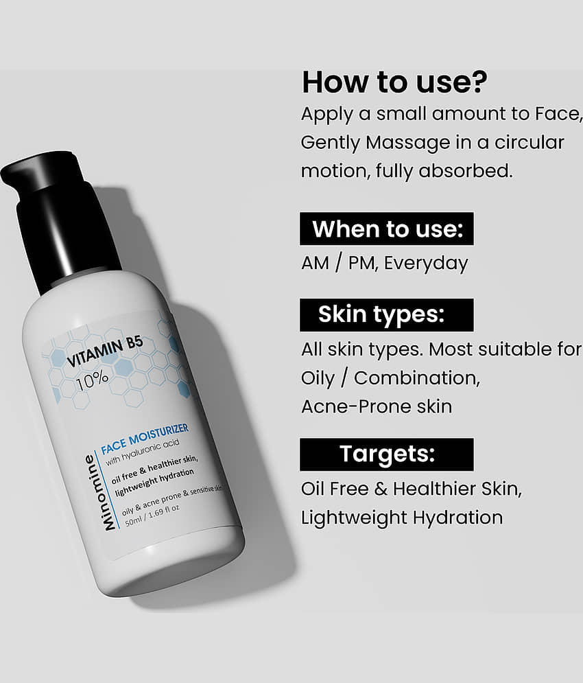 Minomine Anti-Acne Skin, Gamechangers Skincare Routine Kit for Unisex | Salicylic Acid FaceWash, Salicylic Acid Serum & Vitamin B5 Moisturizer Combo Set view 2
