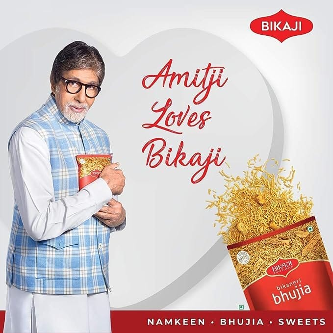 Bikaji Bhujia No 1 - Authentic Indian Snack | Vegetarian Indian Namkeen - Crispy Barki Sev Snack | 400 gm pack view 2