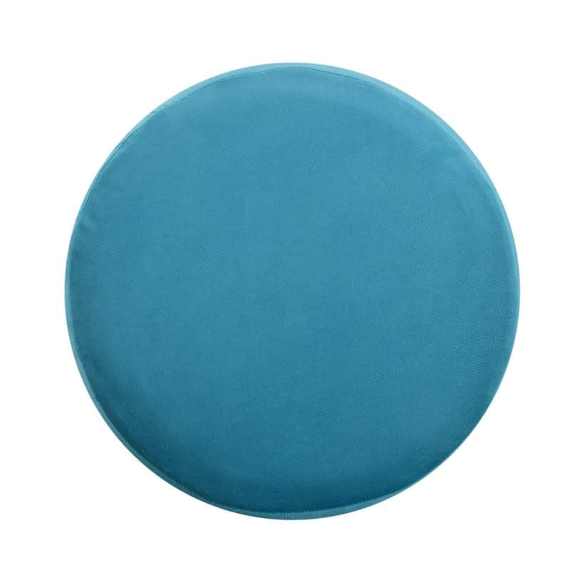 Rugsxerry Ottoman Pouffes for Sitting Stool for Living Room Sitting Puffy Wooden Stools Chair Living Room Furniture Footrest Pouf Foot Stool for Office Room Decor, 16x16x18 inch, SkyBlue view 2