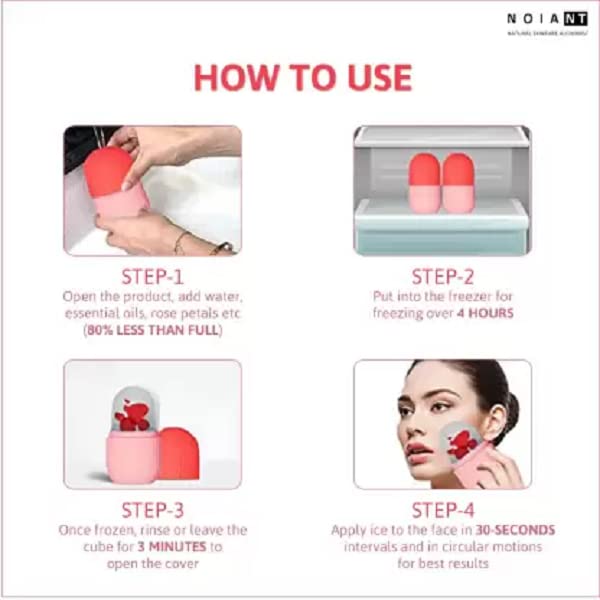 Elecsera 126 Ice Roller For Face | Eye Reusable Face Rollers Facial Roller Massager (Purple) view 2