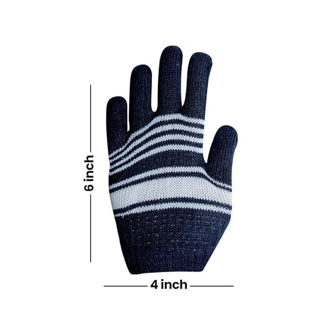 Unisex Winter Warm Knitted Gloves with Touchscreen Fingers, Soft Fleece Lined Thermal Gloves view 2