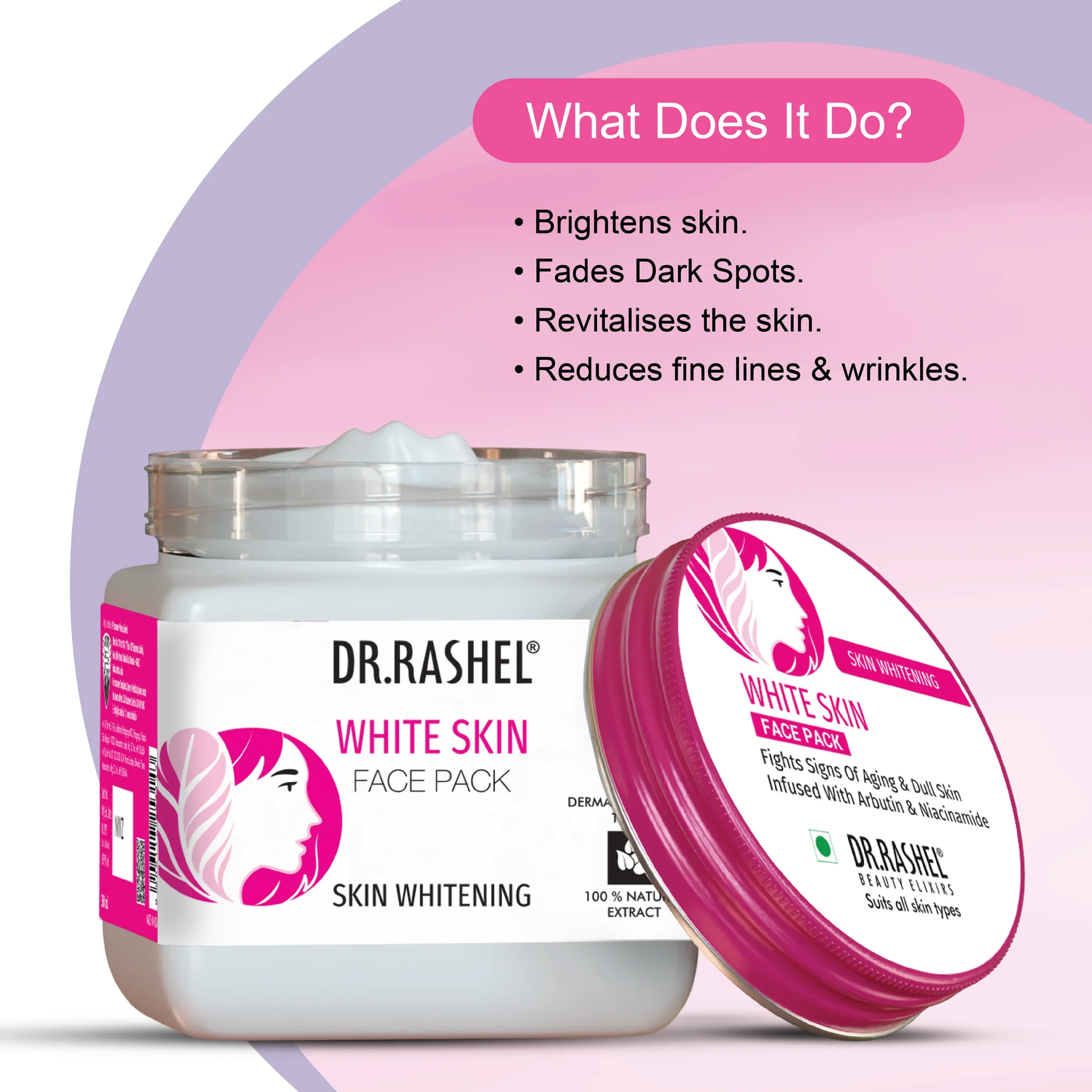 White Skin Face Pack - 380 Ml view 2