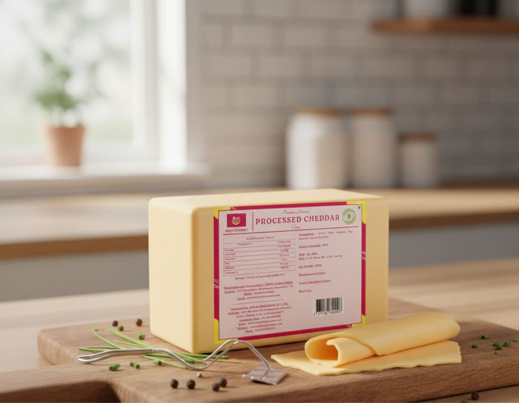 Mishti Gourmet Processed Cheddar 200g view 2