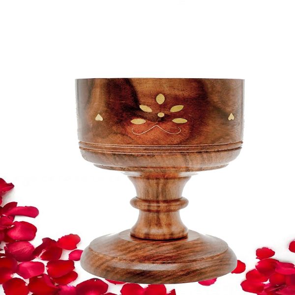 Sogra Teak Wooden Loban Dani Oudh Incense Burner view 2
