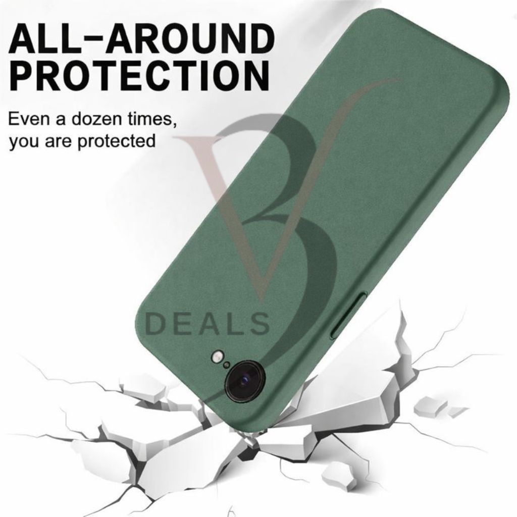 V3Deals Silicone Back Cover Compatible for iPhone SE4/16E, Scratch-Resistant, Anti-Fingerprint, Raised Screen Edge Protection 1.2mm view 2