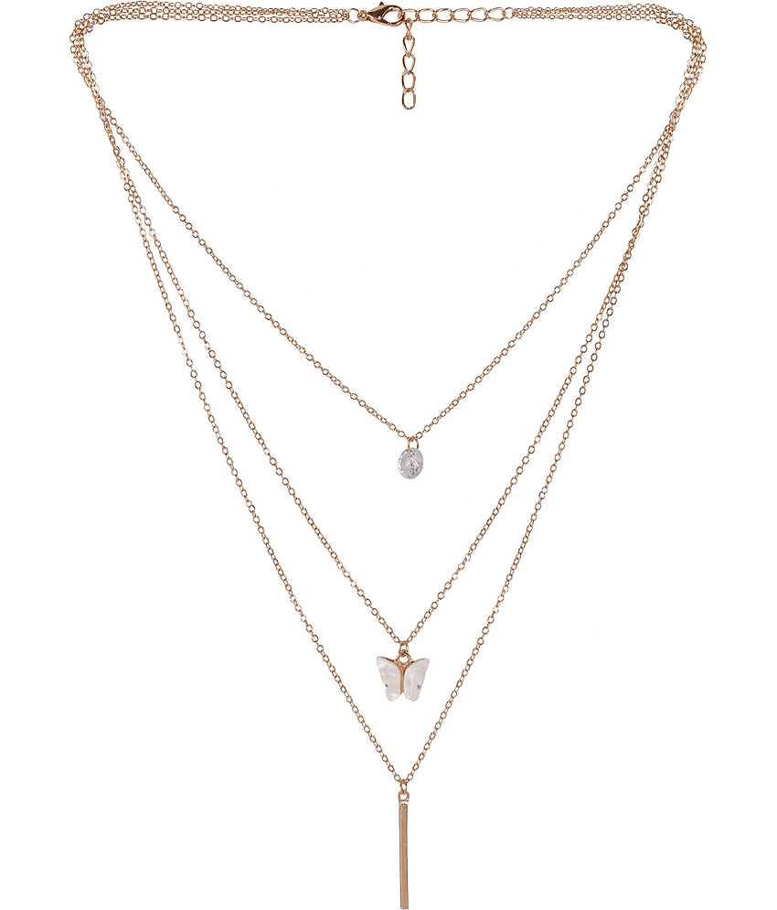 Jiyanshi fashion Rose Gold Pendant set ( Pack of 1 ) view 2