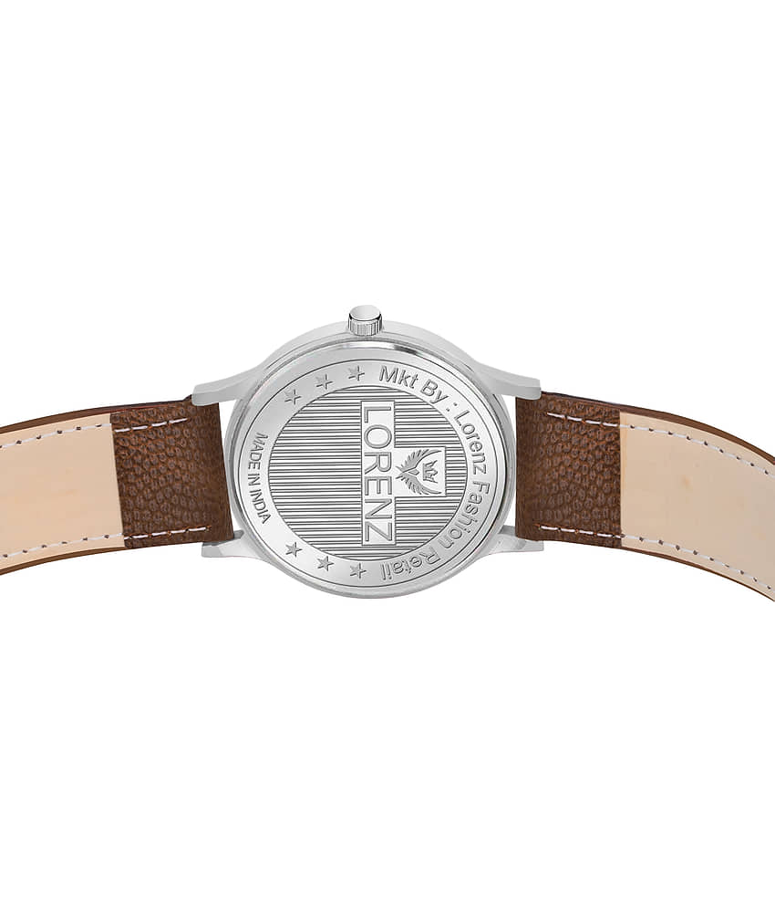 Lorenz Brown Leather Analog Men's Watch view 2