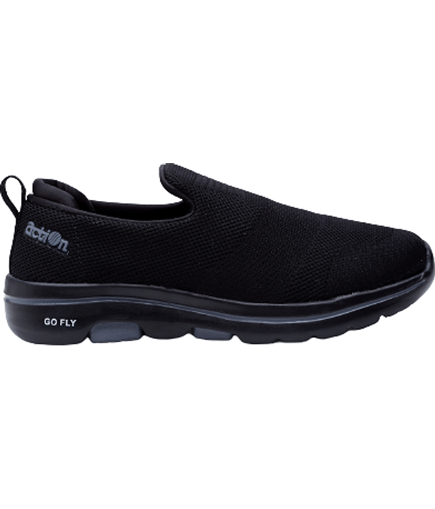 Action - Mesh Running shoes Black Men's Sports Running Shoes view 2