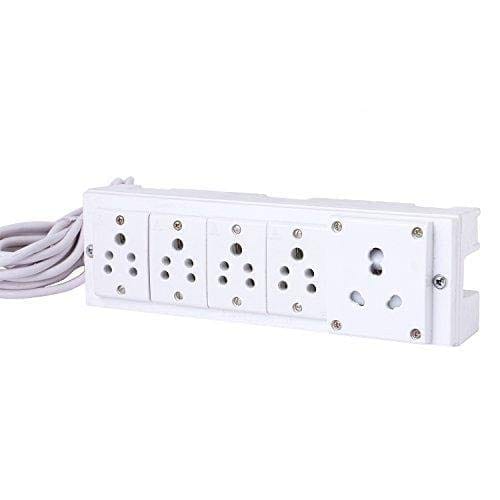 INDRICO Power Strip Extension Multi Outlet Board Fitted with 5 Anchor Sockets,4 Small 5 AMP and 1 Big 15 AMP view 2