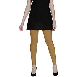 SHE PURE LUXURY WEAR Ankle Length Ethnic Wear Legging (Gold, Solid) view 2