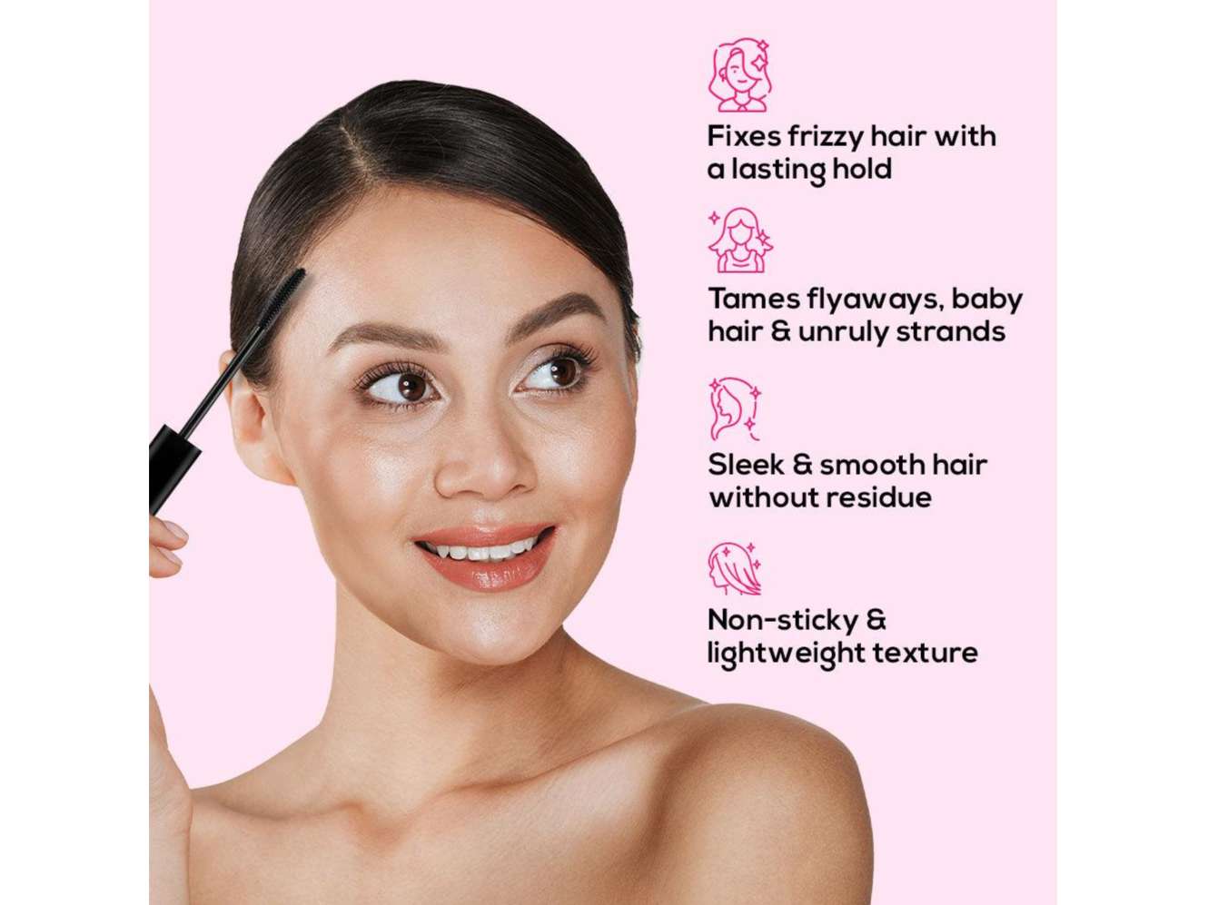 RENEE Frizz Free Hair Finishing Gel - Strong Hold, Non-Sticky Finish, Precision Applicator for Frizz-Free, Smooth Styles, Anti Flyaways & Baby Hair, Biotin & Rosemary Infused, 15ml view 2