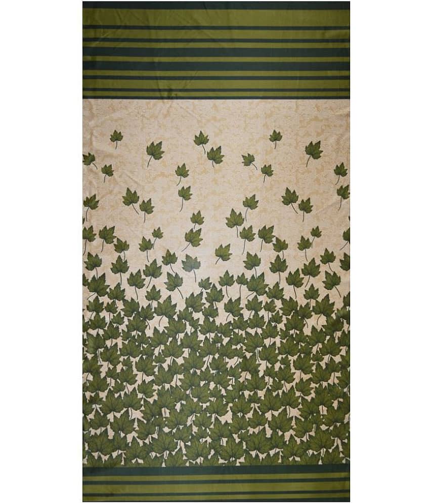 Home Sizzler Single Door Semi-Transparent Eyelet Polyester Curtains Green view 2