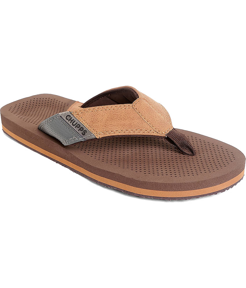 CHUPPS - Brown Men's Thong Flip Flop view 2