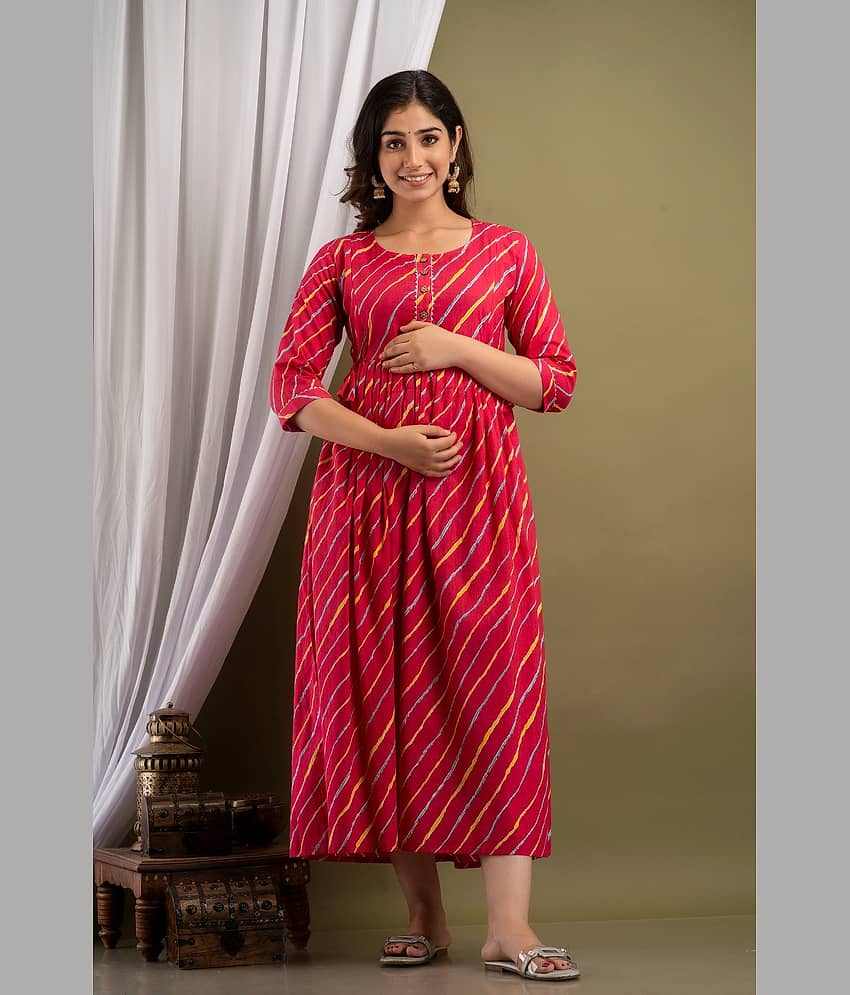 Nevisha Style Multi Color Cotton Maternity Kurta Pack of 2 view 2