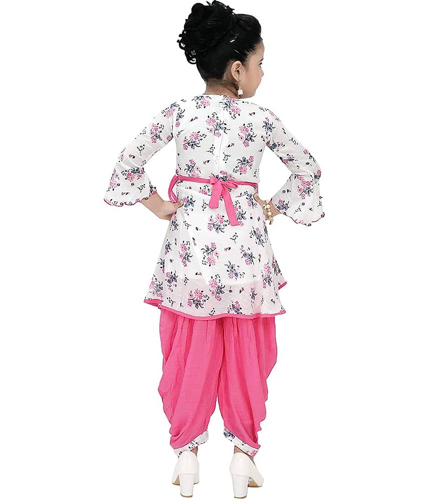Cherry Tree Girls Cotton Blend Suit Set ( Pink ) view 2