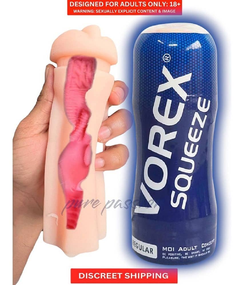 VOREX Fleshlight Masturbator Real Feel pocket pussy Toy For Men Male Stroker Mini Cup Masturbator Sex Toy For Men BY SEX TANTRA view 2