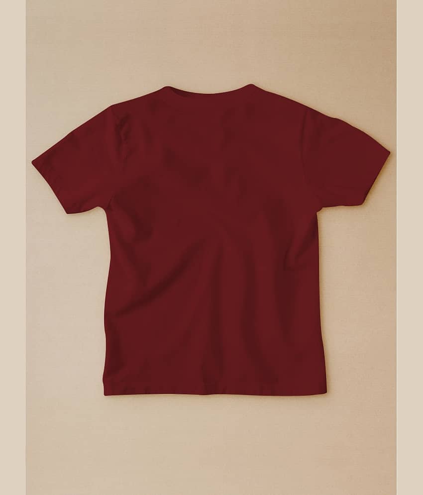 Be Awara Pack of 1 Unisex for Baby Cotton T-Shirt ( Maroon ) view 2