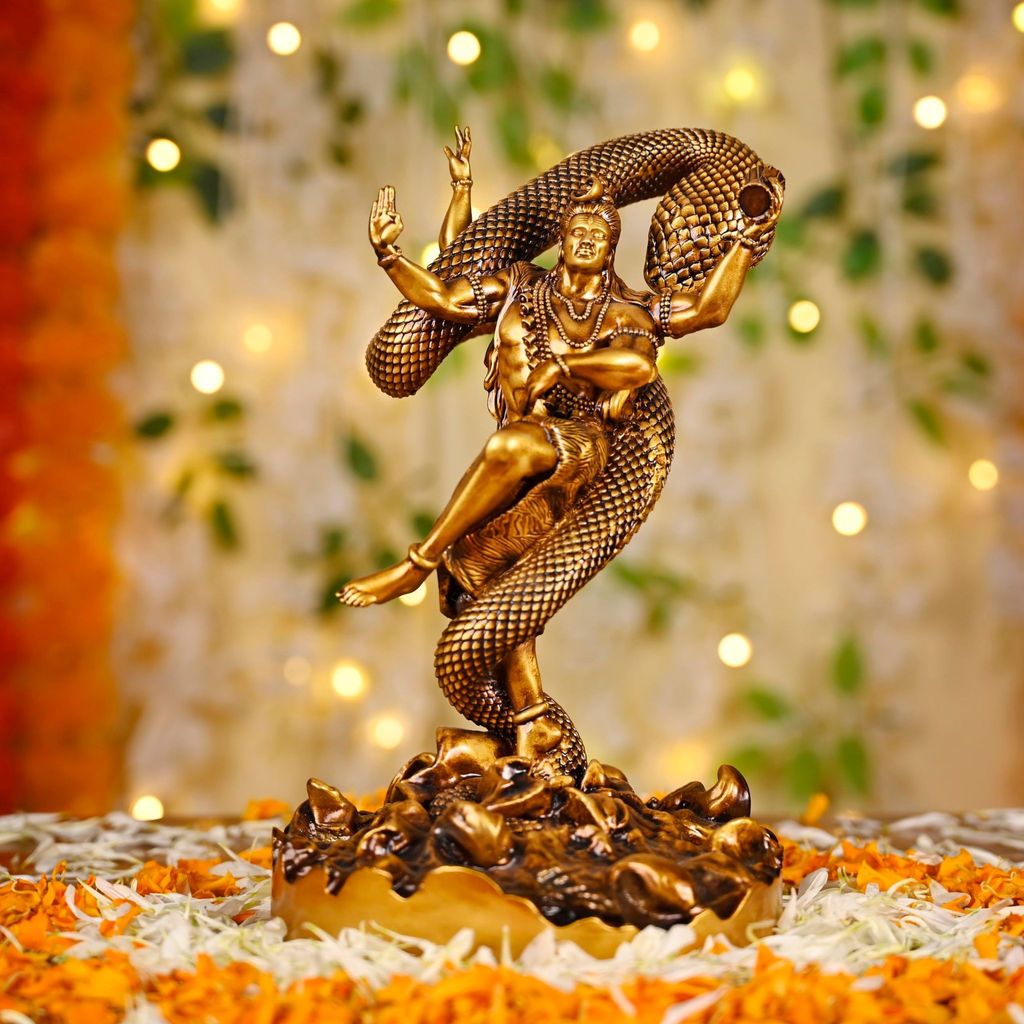 Artarium Mystical Shiva | Home Decor Item | 3D Printed ABS Material | Lord Shiva Idol | Dancing Shiva Murti | Lord Shiva Idol for Home Decor | 9 Inches | 1 Piece view 2