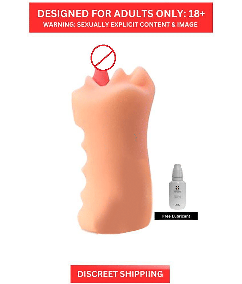 Naughty Nights Pocket Pussy with Real Mouth and Tongue Masturbator Low Price Sex Toy For Men By Kamveda view 2