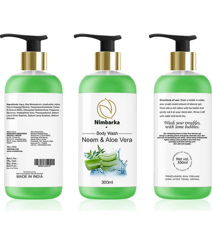 Nimbarka Neem & Aloe Vera Body Wash 300Ml(Pack Of 1) view 2