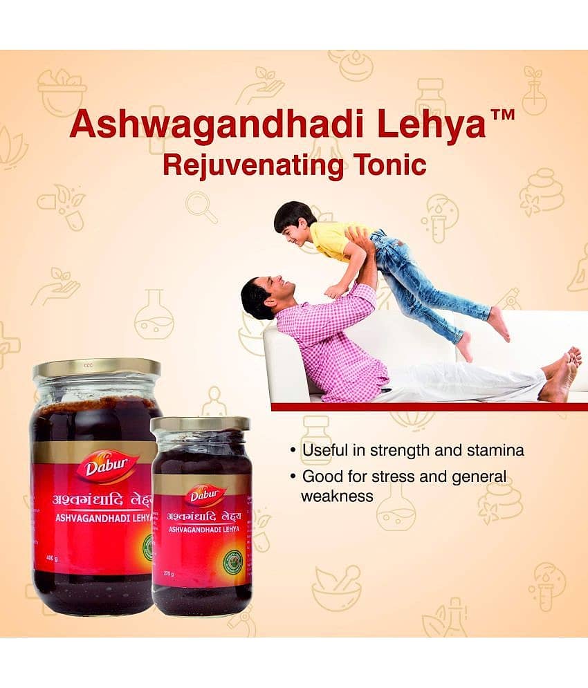 Dabur DABUR ASHVAGANDHADHI LEHYA 400 GM (PACK OF 2) view 2