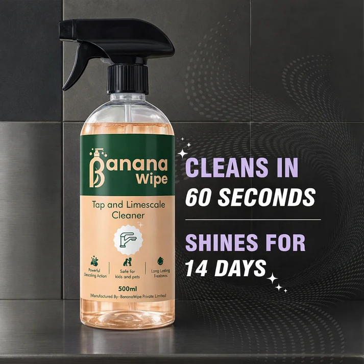 Banana Wipe Tap & Limescale Cleaner- 500 ml I Kitchen Cleaner Spray- 500 ml I Combo view 2