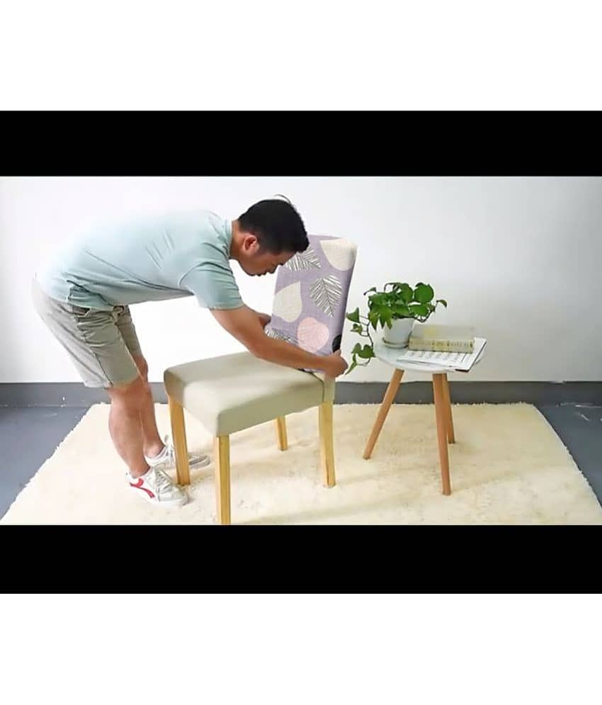 Cortina - 1 Seater Polyester Chair Cover ( Pack of 1 ) view 2