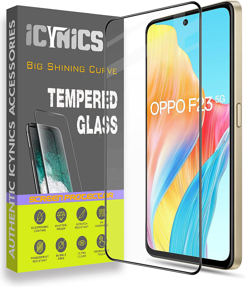 Icynics Tempered Glass Compatible For Oppo F23 5G ( Pack of 1 )