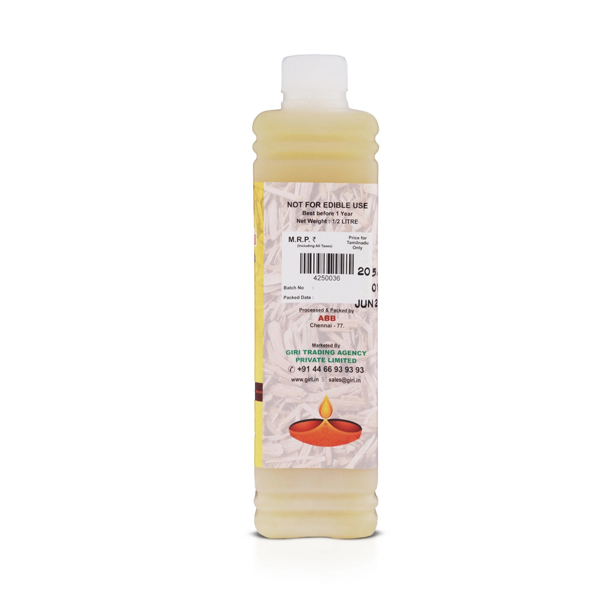 Giri Akhanda Pancha Deep Pooja Oil | Lamp Oil | Vilakku Oil | Deep Oil for Puja Sandal 500mL view 2