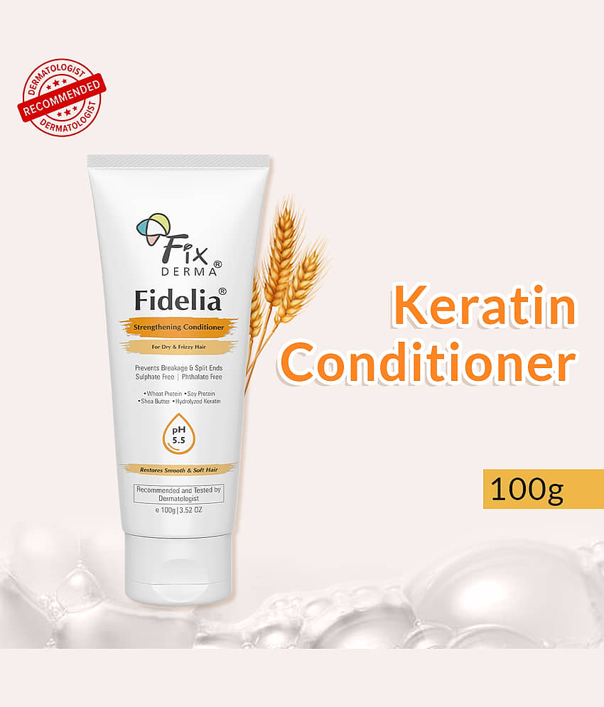 Fixderma Fidelia Strengthening Hair Conditioner with Shea Butter for Frizzy & Dry Hair, 100g view 2