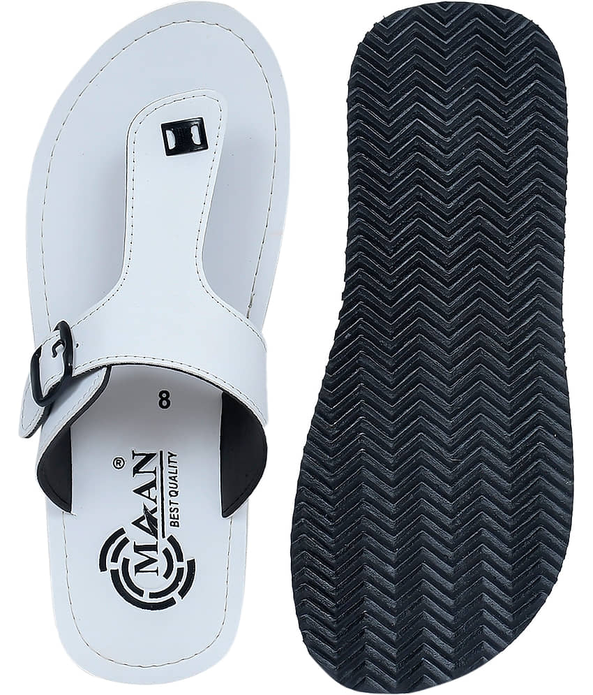MAAN White Men's Thong Flip Flop view 2