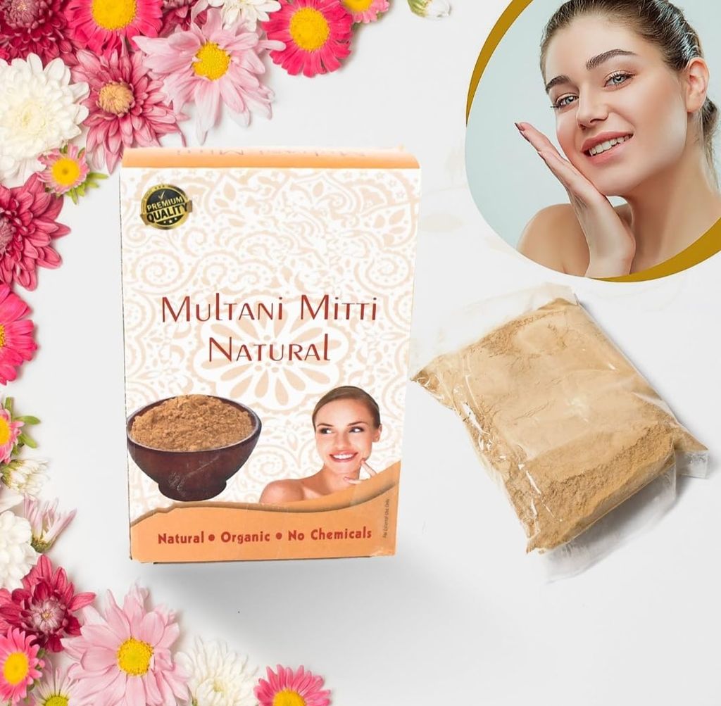 DHRUVINSRI 12791 100gram Herbal Tan Removing Multani Mitti Face Pack For Skin Care Age Group view 2