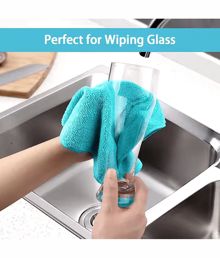 Samarth Microfibre Car Cleaning Cleaning Cloth ( Pack of 10 ) view 2