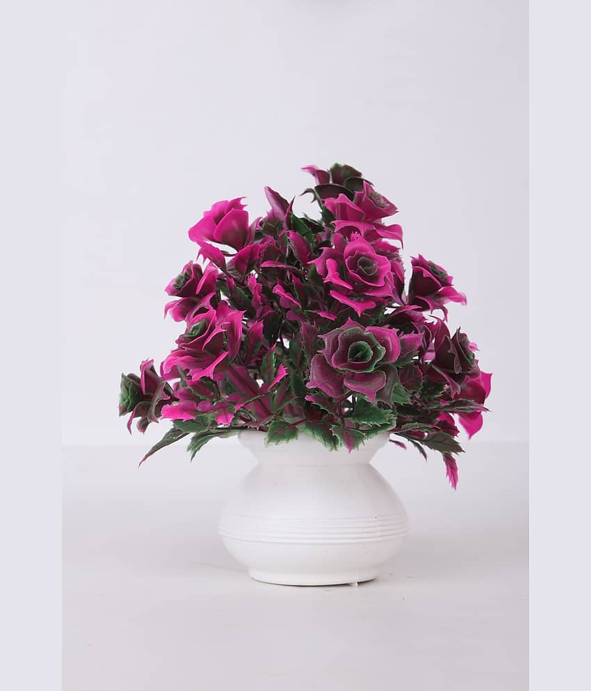 KanRaj - Multicolor Rose Artificial Flower ( Pack of 4 ) view 2