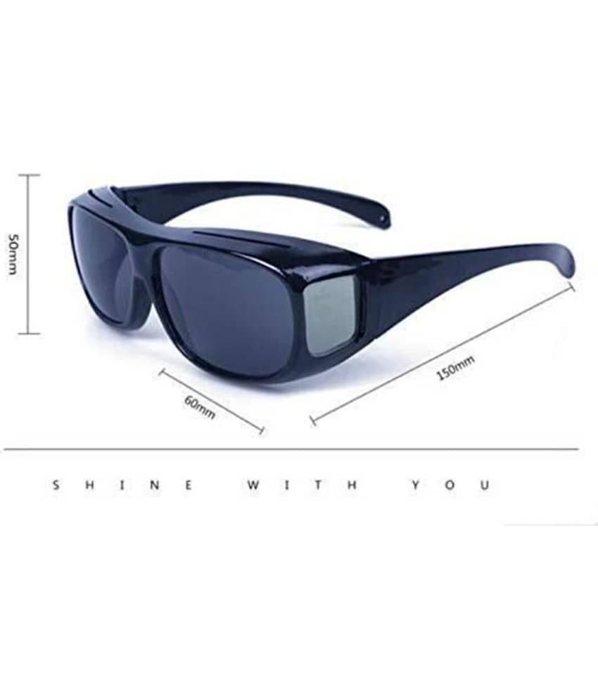 MANDEV Day & Night HD Vision Black Riding Goggles ( Pack of 2 ) view 2