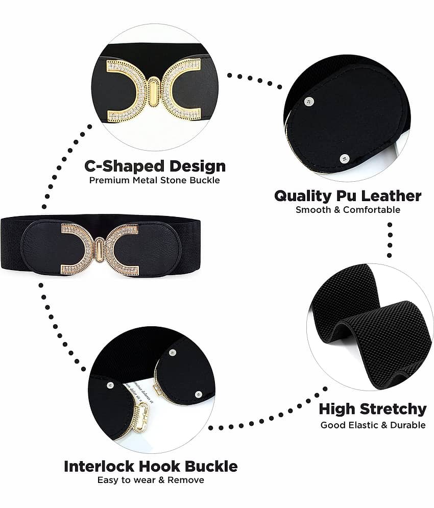 REDHORNS Fabric Women's Stretchable Belt ( Pack of 1 ) view 2