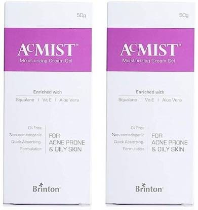 Brinton AcMist Moisturizing Cream Gel for Skin Care Cream 50 g x Pack of 2 view 2