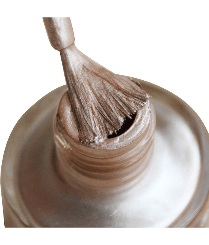 DeBelle Gel Nail Polish Chrome Beige (Metallic Beige) 8 ml view 2