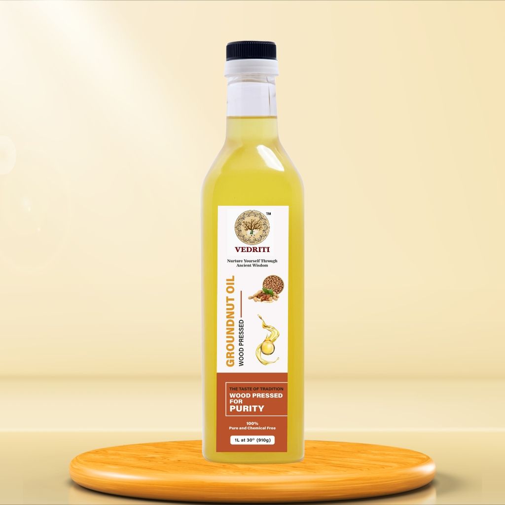 Wood Pressed Groundnut Oil