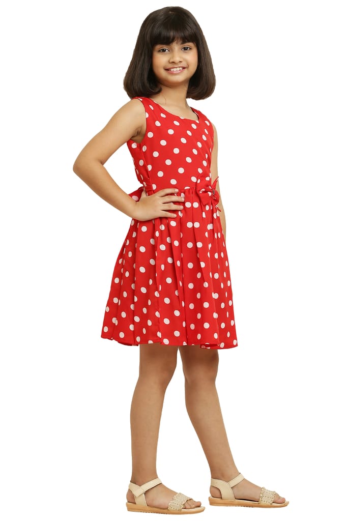 Cutiepie Trendy Brown & Red Pair Frock & Dress For Girls. view 2