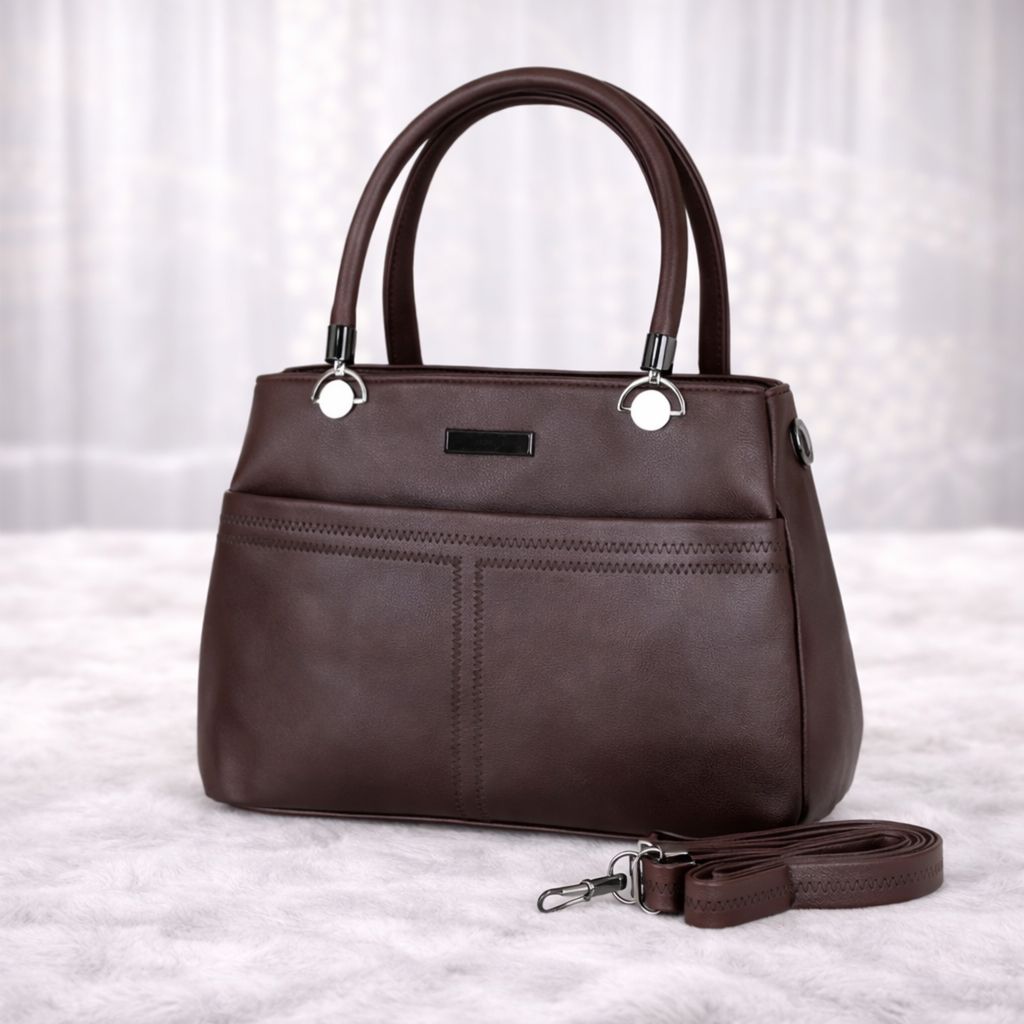 Women’s Premium Handbag | Stylish PU Leather Shoulder & Hand Carry Bag | Spacious Daily Use Office Bag view 2