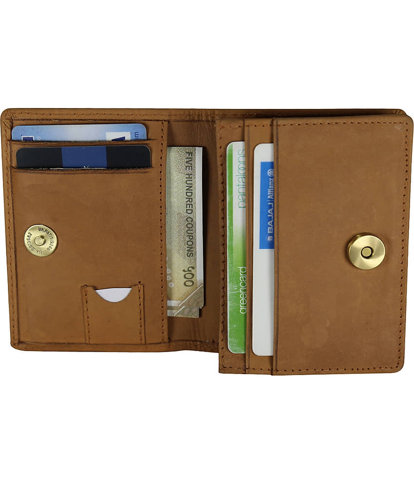 STYLE SHOES Leather Khakhi Atm, Visiting , Credit Card Holder, Pan Card/ID Card Holder , Pocket wallet Genuine Accessory for Men and Women view 2