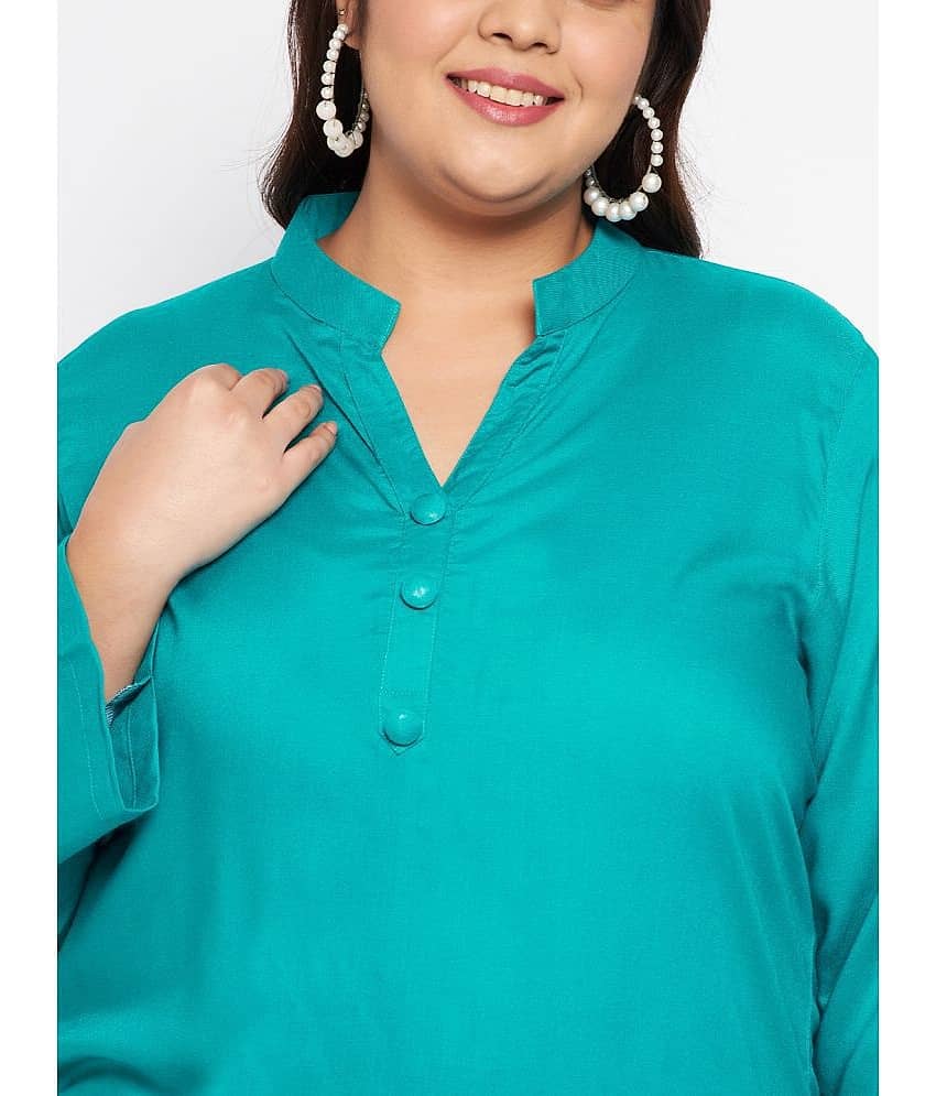 VINAAN Women's Rayon Regular Top ( Brown ) view 2