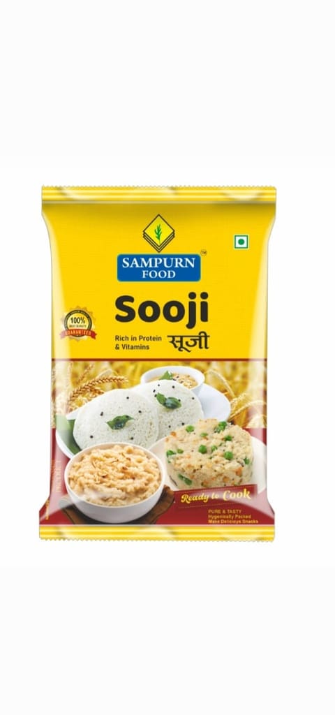Sampurn Food Sooji 500g Pouch - Semolina for Upma, Halwa & Snacks