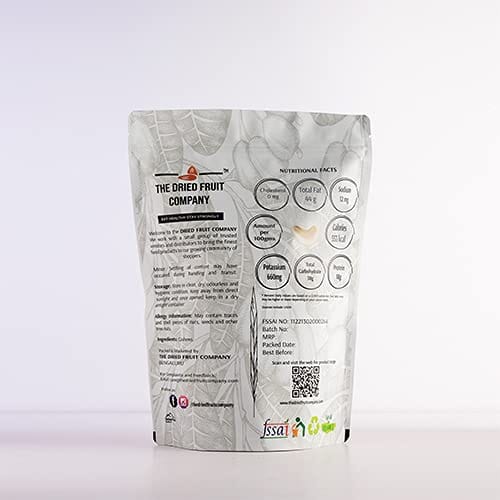 THE DRIED FRUIT COMPANY Cashews Natural Cashew Kaju Kaaju Cashew Nut Unsalted Cashew Whole Cashews In Fresh Dry fruits Nutritious Delicious 250g Pack of 1 view 2