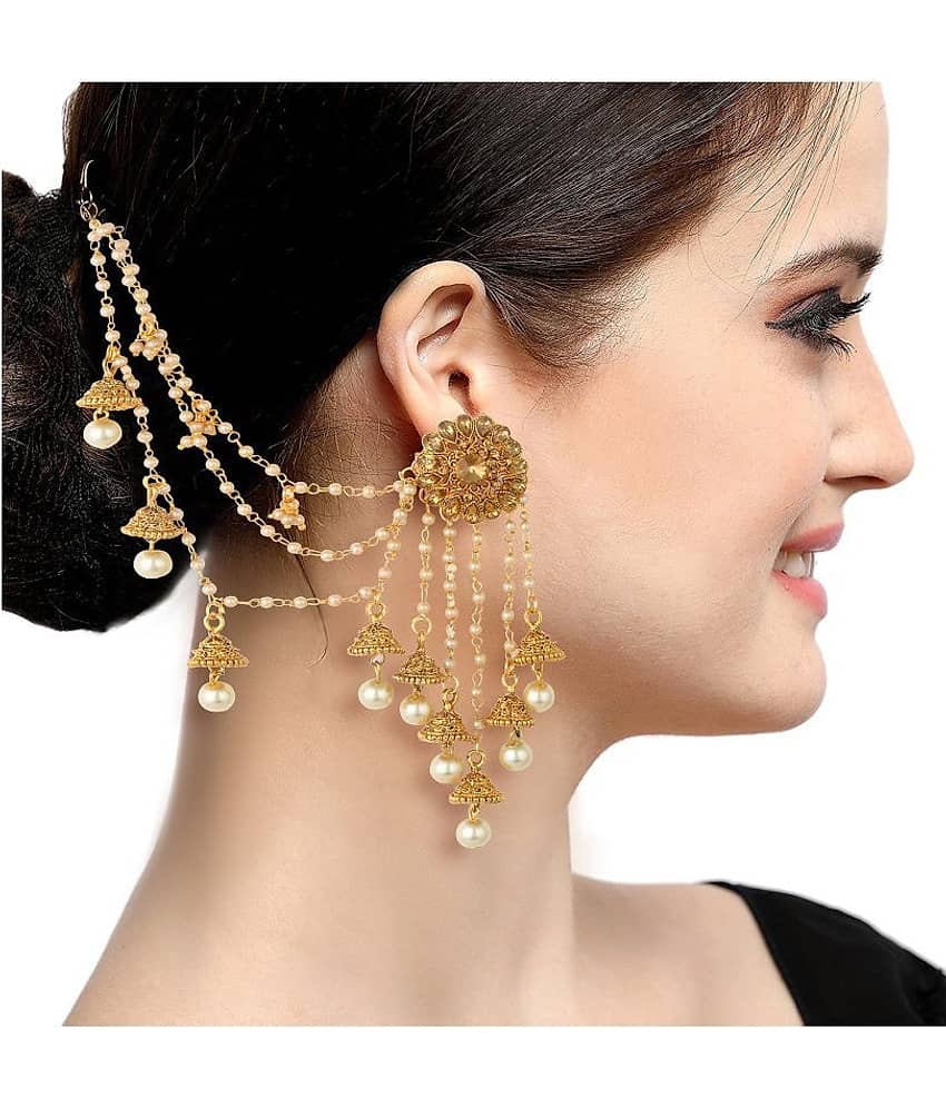 Sukkhi - Golden EarCuff Earrings ( Pack of 1 )