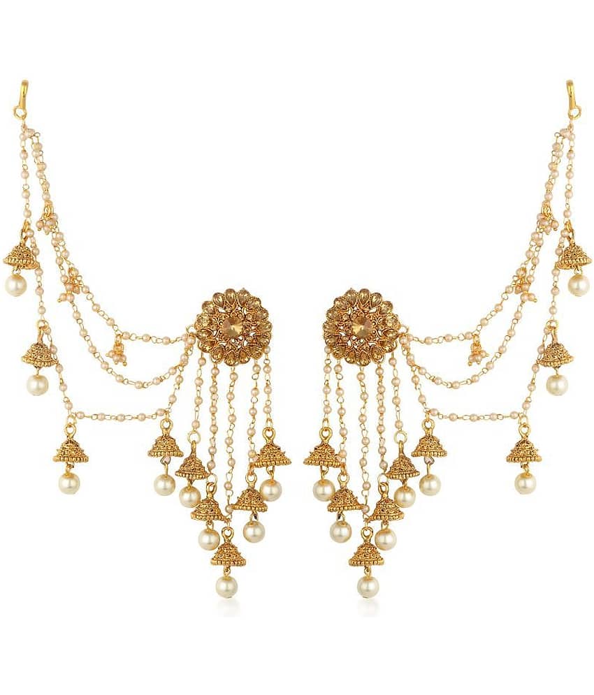 Sukkhi - Golden EarCuff Earrings ( Pack of 1 ) view 2